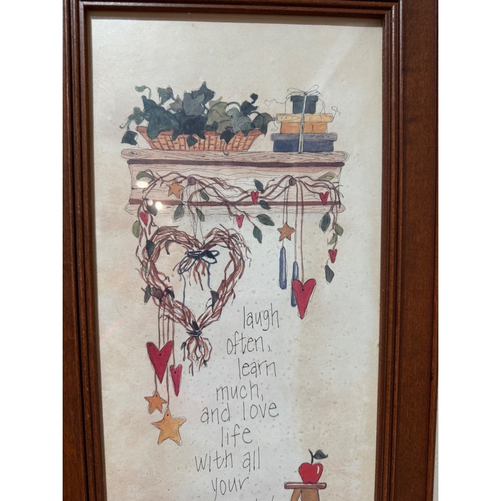 Carol Robinson Framed Wall Art Country Garden Inspirational Quote Brown - Picture 7 of 14